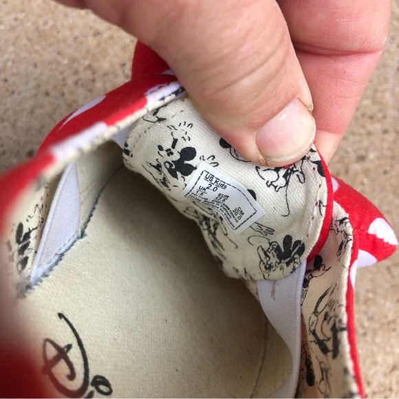 Vans Red and White Polka Dot Kids Sneakers - Picture 7 of 9